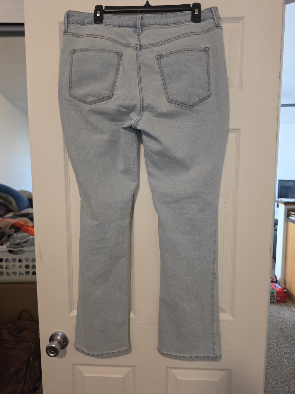 No Boundaries Light Blue Flared Jeans - Picture 2 of 4